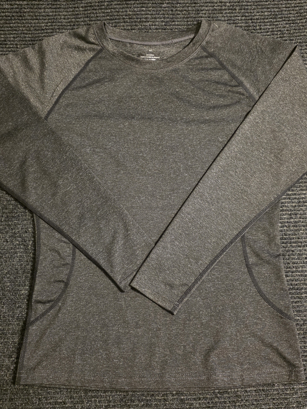 Women's Long Sleeve Active Tee in Charcoal Heather